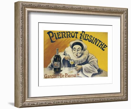 Pierrot Absinthe-null-Framed Premium Giclee Print