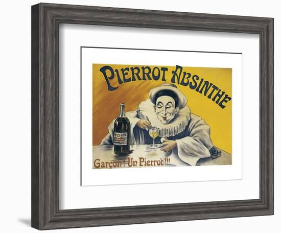 Pierrot Absinthe--Framed Premium Giclee Print