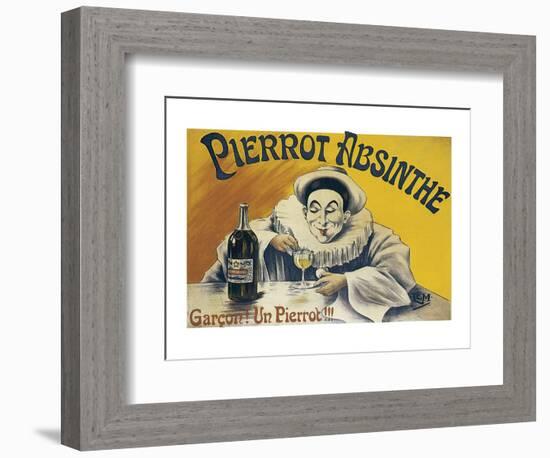 Pierrot Absinthe-null-Framed Premium Giclee Print