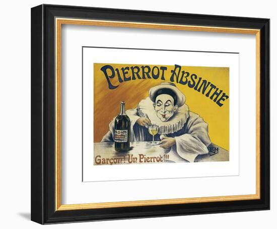 Pierrot Absinthe-null-Framed Premium Giclee Print