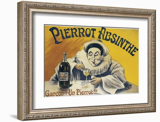 Pierrot Absinthe-null-Framed Art Print