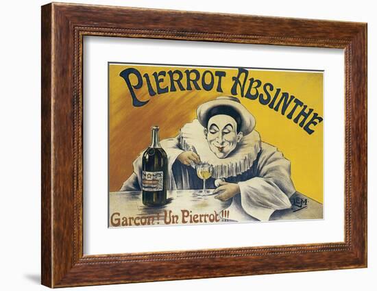 Pierrot Absinthe-null-Framed Art Print