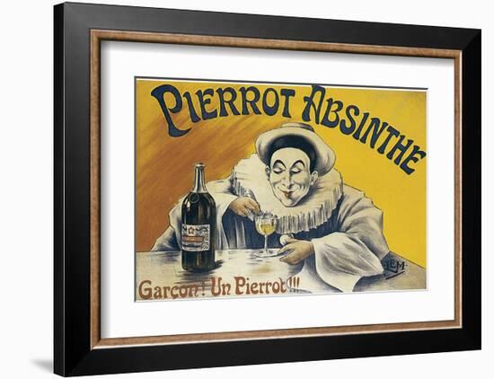 Pierrot Absinthe-null-Framed Art Print