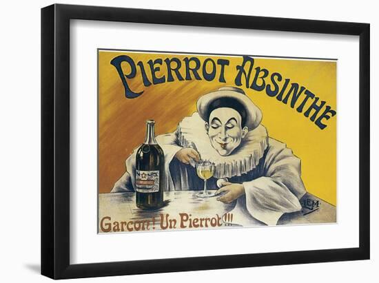 Pierrot Absinthe-null-Framed Art Print