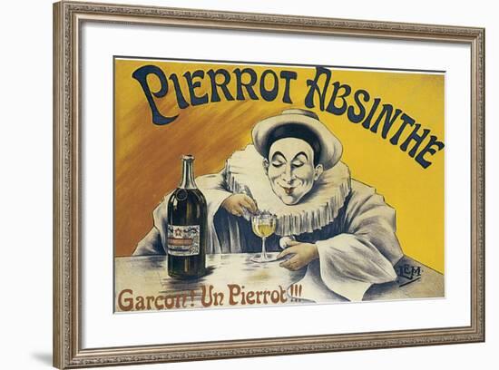 Pierrot Absinthe-null-Framed Art Print