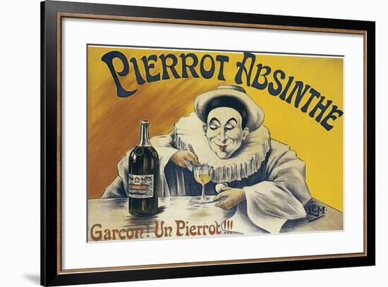 Pierrot Absinthe-null-Framed Art Print