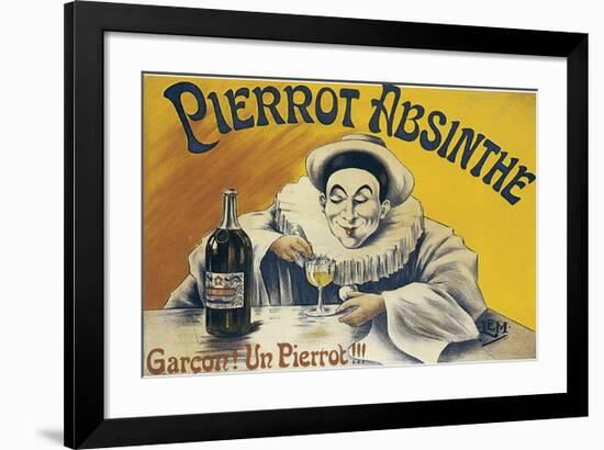 Pierrot Absinthe-null-Framed Art Print