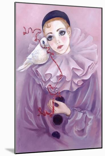 Pierrot and Dove-Judy Mastrangelo-Mounted Giclee Print