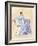 Pierrot at a Table-Judy Mastrangelo-Framed Giclee Print