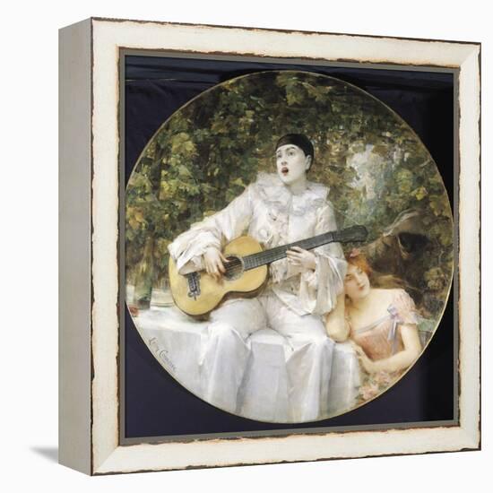 Pierrot, Colombine and Arlequin-Leon Francois Comerre-Framed Premier Image Canvas