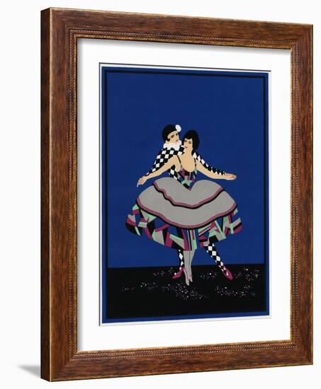 Pierrot Costume-null-Framed Art Print