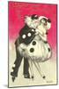 Pierrot Dancing at Costume Ball-null-Mounted Art Print