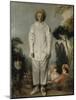 Pierrot, dit autrefois Gilles-Jean Antoine Watteau-Mounted Giclee Print