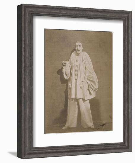 Pierrot riant-Gaspard Félix Tournachon-Framed Giclee Print