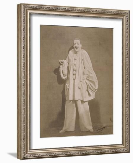 Pierrot riant-Gaspard Félix Tournachon-Framed Giclee Print