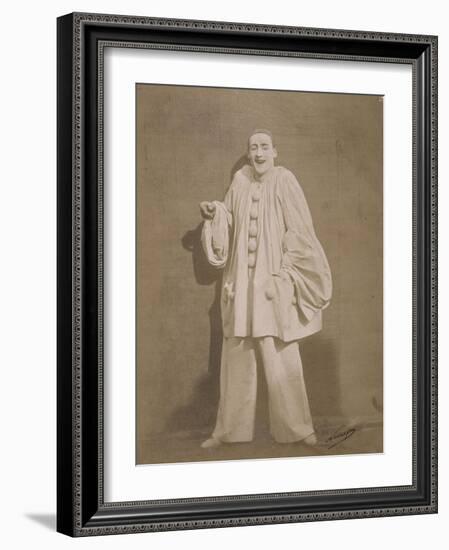 Pierrot riant-Gaspard Félix Tournachon-Framed Giclee Print