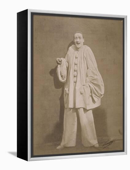 Pierrot riant-Gaspard Félix Tournachon-Framed Premier Image Canvas