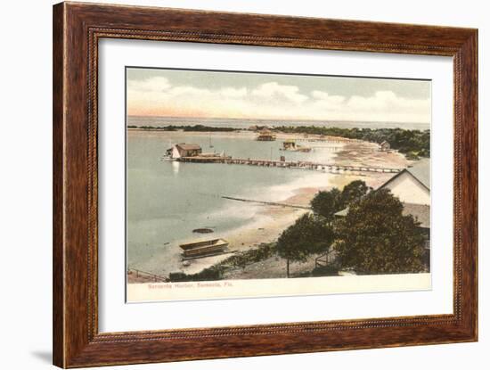 Piers, Sarasota, Florida-null-Framed Art Print