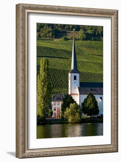 Piesport On Moselle River Germany-Charles Bowman-Framed Photographic Print