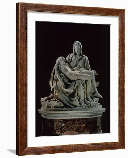 Piet�1496 Marble Sculpture, Saint Peter's, Rome-Michelangelo Buonarroti-Framed Photographic Print