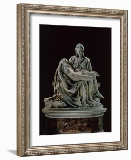 Piet�1496 Marble Sculpture, Saint Peter's, Rome-Michelangelo Buonarroti-Framed Photographic Print