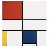 Composition with Grid 2, 1915-Piet Mondrian-Art Print