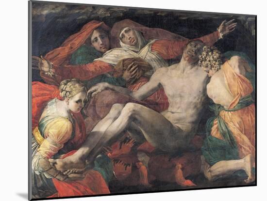Pieta, 1530-35-Rosso Fiorentino (Battista di Jacopo)-Mounted Giclee Print