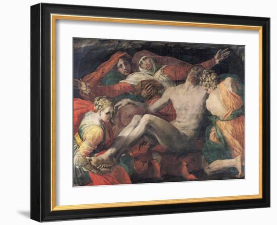 Pieta, 1530-35-Rosso Fiorentino (Battista di Jacopo)-Framed Giclee Print