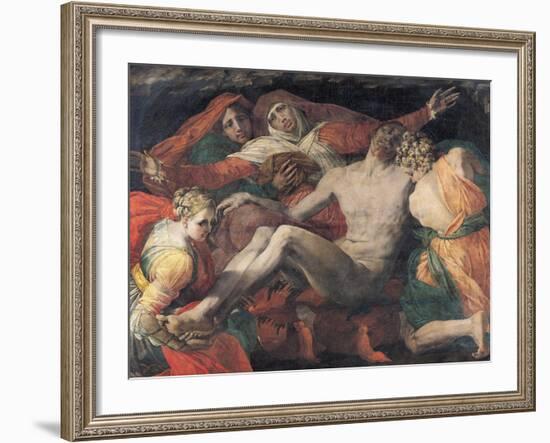 Pieta, 1530-35-Rosso Fiorentino (Battista di Jacopo)-Framed Giclee Print