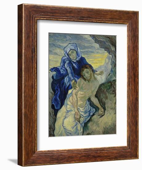 Pieta, 1890-Vincent van Gogh-Framed Giclee Print