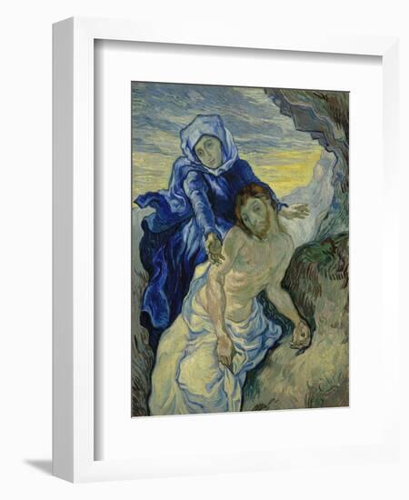 Pieta, 1890-Vincent van Gogh-Framed Giclee Print