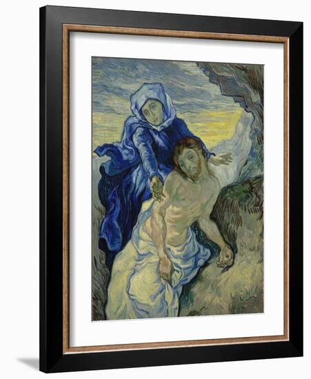 Pieta, 1890-Vincent van Gogh-Framed Giclee Print