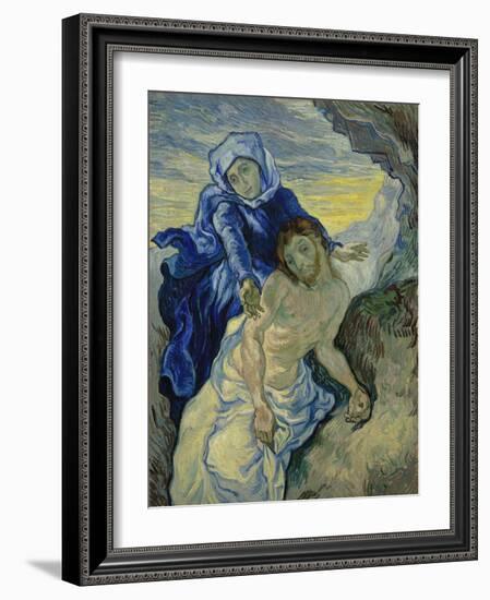 Pieta, 1890-Vincent van Gogh-Framed Giclee Print