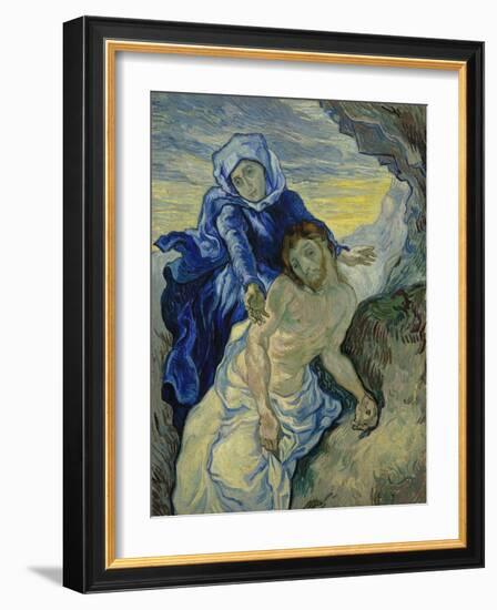 Pieta, 1890-Vincent van Gogh-Framed Giclee Print