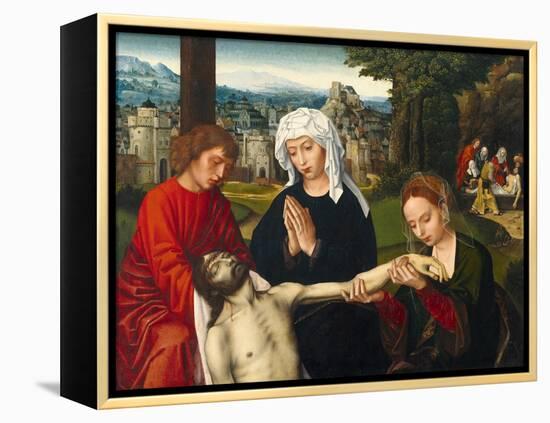 Pietà at the Foot of the Cross, Ca 1530-Ambrosius Benson-Framed Premier Image Canvas