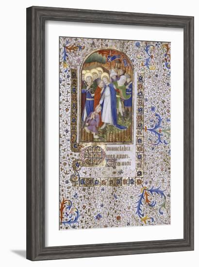 Pieta, Book of Hours, in Latin, circa 1430-null-Framed Giclee Print