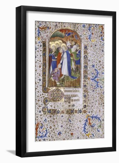 Pieta, Book of Hours, in Latin, circa 1430-null-Framed Giclee Print