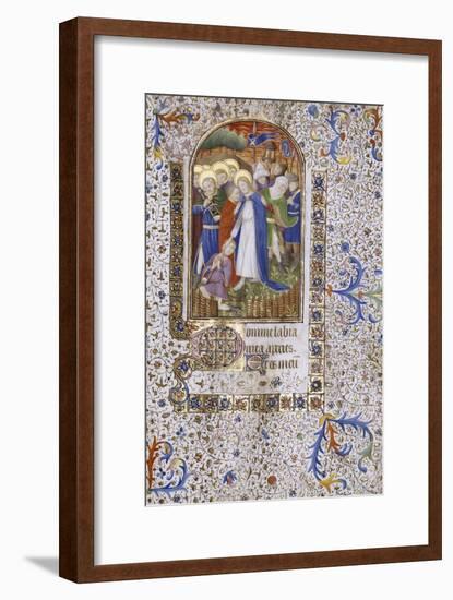 Pieta, Book of Hours, in Latin, circa 1430-null-Framed Giclee Print
