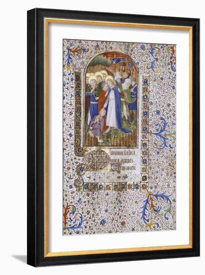 Pieta, Book of Hours, in Latin, circa 1430-null-Framed Giclee Print