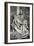 Pieta by Michelangelo Buonarroti, black and white photo-Michelangelo Buonarroti-Framed Giclee Print