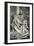 Pieta by Michelangelo Buonarroti, black and white photo-Michelangelo Buonarroti-Framed Giclee Print