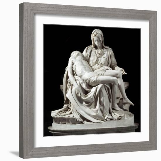 Pieta by Michelangelo Buonarroti-null-Framed Photographic Print