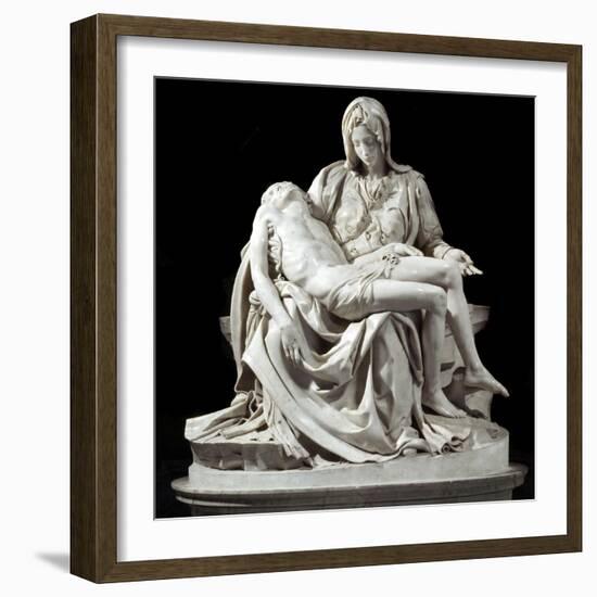 Pieta by Michelangelo Buonarroti-null-Framed Photographic Print