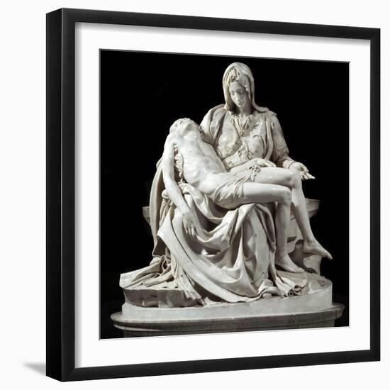 Pieta by Michelangelo Buonarroti-null-Framed Photographic Print