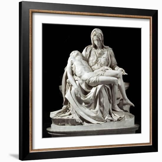 Pieta by Michelangelo Buonarroti-null-Framed Photographic Print