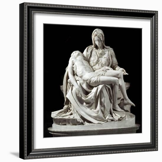 Pieta by Michelangelo Buonarroti-null-Framed Photographic Print