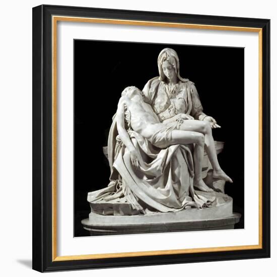 Pieta by Michelangelo Buonarroti-null-Framed Photographic Print