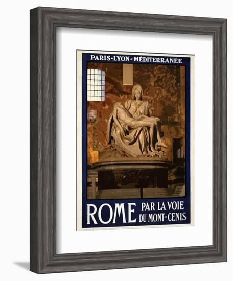 Pieta by Michelangelo, Roma Italy 3-Anna Siena-Framed Giclee Print