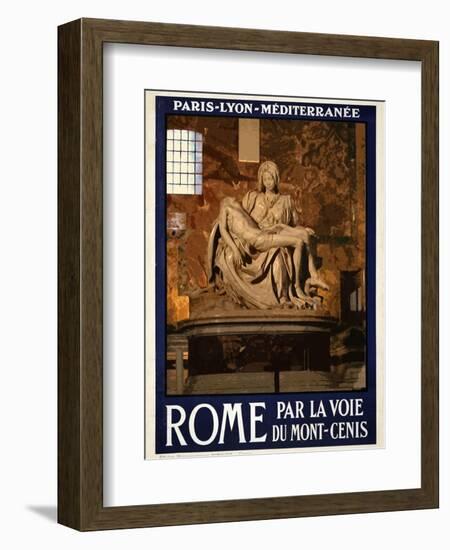 Pieta by Michelangelo, Roma Italy 3-Anna Siena-Framed Giclee Print