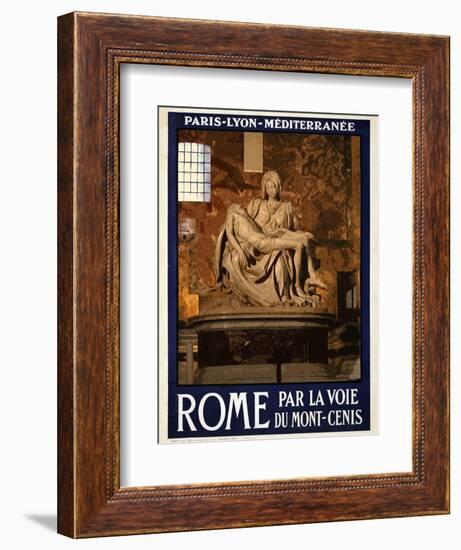 Pieta by Michelangelo, Roma Italy 3-Anna Siena-Framed Giclee Print